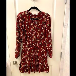 Veronica Beard drop waist silk dress